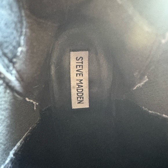 Steve Madden audience black leather boots 10 - Picture 5 of 5